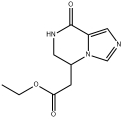 Imidazo[1,5-a]pyrazine-5-acetic acid, 5,6,7,8-tetrahydro-8-oxo-, ethyl ester Structural