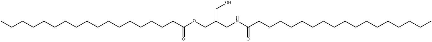 Octadecanoic acid, 2-(hydroxymethyl)-3-[(1-oxooctadecyl)amino]propyl ester Structural
