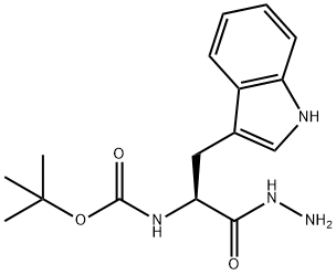 L-Tryptophan, N-[(1,1-dimethylethoxy)carbonyl]-, hydrazide Structural
