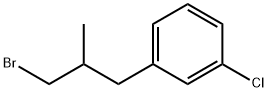 Benzene, 1-(3-bromo-2-methylpropyl)-3-chloro- Structural