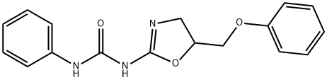 Urea, N-[4,5-dihydro-5-(phenoxymethyl)-2-oxazolyl]-N'-phenyl- Structural