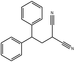Propanedinitrile, 2-(2,2-diphenylethyl)- Structural
