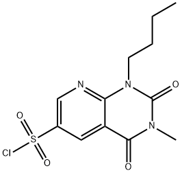 Pyrido[2,3-d]pyrimidine-6-sulfonyl chloride, 1-butyl-1,2,3,4-tetrahydro-3-methyl-2,4-dioxo- Structural
