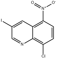 Quinoline, 8-chloro-3-iodo-5-nitro- Structural