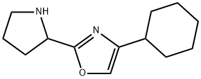 Oxazole, 4-cyclohexyl-2-(2-pyrrolidinyl)- Structural
