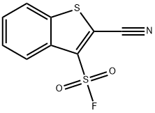 Benzo[b]thiophene-3-sulfonyl fluoride, 2-cyano- Structural