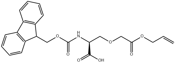 L-Serine, N-[(9H-fluoren-9-ylmethoxy)carbonyl]-O-[2-oxo-2-(2-propen-1-yloxy)ethyl]- Structural