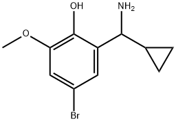 Phenol, 2-(aminocyclopropylmethyl)-4-bromo-6-methoxy- Structural