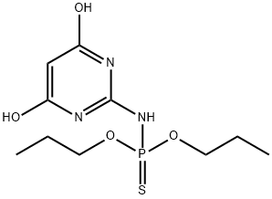 Phosphoramidothioic acid, (4,6-dihydroxy-2-pyrimidinyl)-, O,O-dipropyl ester (7CI,8CI) Structural