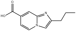 Imidazo[1,2-a]pyridine-7-carboxylic acid, 2-propyl- Structural