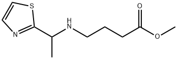Butanoic acid, 4-[[1-(2-thiazolyl)ethyl]amino]-, methyl ester Structural