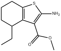 Benzo[b]thiophene-3-carboxylic acid, 2-amino-4-ethyl-4,5,6,7-tetrahydro-, methyl ester Structural