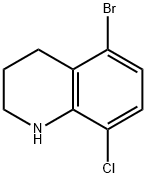 Quinoline, 5-bromo-8-chloro-1,2,3,4-tetrahydro- Structural