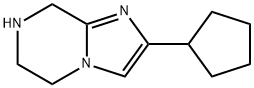 Imidazo[1,2-a]pyrazine, 2-cyclopentyl-5,6,7,8-tetrahydro- Structural