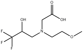 Glycine, N-(2-methoxyethyl)-N-(3,3,3-trifluoro-2-hydroxypropyl)- Structural