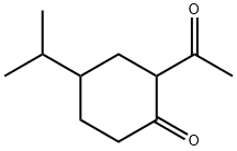 Cyclohexanone, 2-acetyl-4-(1-methylethyl)- Structural
