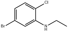Benzenamine, 5-bromo-2-chloro-N-ethyl- Structural