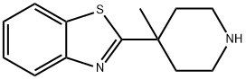 Benzothiazole, 2-(4-methyl-4-piperidinyl)- Structural