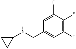 Benzenemethanamine, N-cyclopropyl-3,4,5-trifluoro- Structural