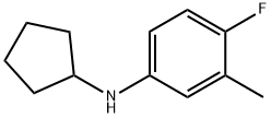 Benzenamine, N-cyclopentyl-4-fluoro-3-methyl- Structural