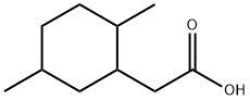 Cyclohexaneacetic acid, 2,5-dimethyl- Structural