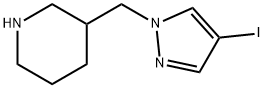 Piperidine, 3-[(4-iodo-1H-pyrazol-1-yl)methyl]- Structural