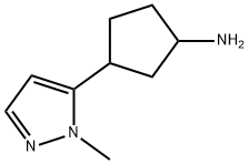Cyclopentanamine, 3-(1-methyl-1H-pyrazol-5-yl)- Structural