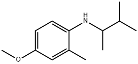 Benzenamine, N-(1,2-dimethylpropyl)-4-methoxy-2-methyl- Structural