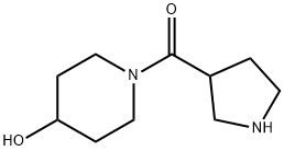 Methanone, (4-hydroxy-1-piperidinyl)-3-pyrrolidinyl- Structural