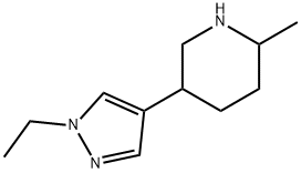 Piperidine, 5-(1-ethyl-1H-pyrazol-4-yl)-2-methyl- Structural