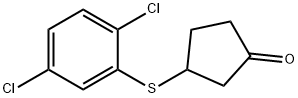 Cyclopentanone, 3-[(2,5-dichlorophenyl)thio]- Structural