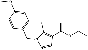 JR-13594, Ethyl 1-(4-methoxybenzyl)-5-methyl-1H-pyrazole-4-carboxylate, 97% Structural