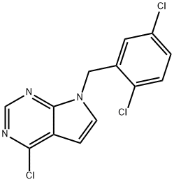JR-13957, 7-(2,5-Dichlorobenzyl)-4-chloro-7H-pyrrolo[2,3-d]pyrimidine, 97% Structural