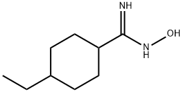 Cyclohexanecarboximidamide, 4-ethyl-N-hydroxy- Structural
