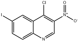 Quinoline, 4-chloro-6-iodo-3-nitro- Structural