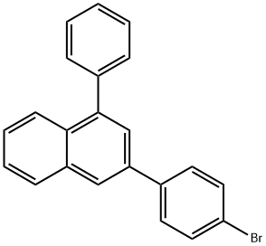 Naphthalene, 3-(4-bromophenyl)-1-phenyl- Structural