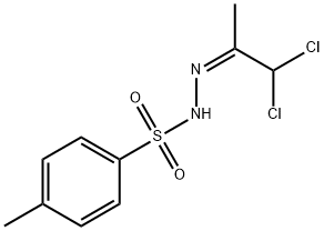 Benzenesulfonic acid, 4-methyl-, (2Z)-2-(2,2-dichloro-1-methylethylidene)hydrazide Structural