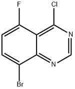 Quinazoline, 8-bromo-4-chloro-5-fluoro- Structural
