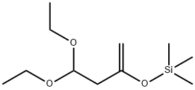 Silane, (3,3-diethoxy-1-methylenepropoxy)trimethyl- Structural