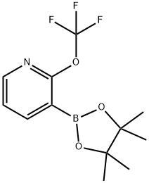 Pyridine, 3-(4,4,5,5-tetramethyl-1,3,2-dioxaborolan-2-yl)-2-(trifluoromethoxy)- Structural