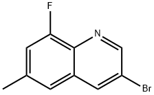 Quinoline, 3-bromo-8-fluoro-6-methyl- Structural