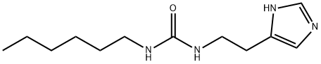 Urea, N-hexyl-N'-[2-(1H-imidazol-5-yl)ethyl]- Structural
