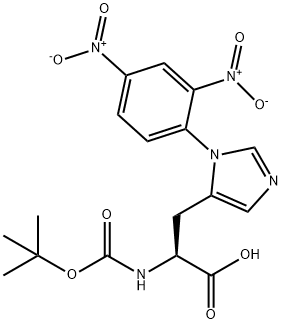 L-Histidine, N-[(1,1-dimethylethoxy)carbonyl]-3-(2,4-dinitrophenyl)- Structural