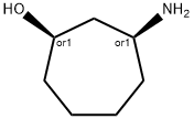 cis-3-Amino-cycloheptanol Structural