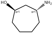 trans-3-Amino-cycloheptanol Structural