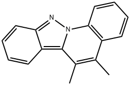 Indazolo[2,3-a]quinoline, 5,6-dimethyl- Structural