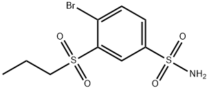 Benzenesulfonamide, 4-bromo-3-(propylsulfonyl)- Structural