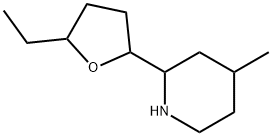 Piperidine, 2-(5-ethyltetrahydro-2-furanyl)-4-methyl- Structural