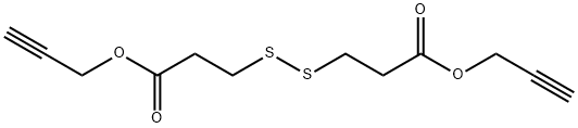 di(prop-2-yn-1-yl) 3,3'-disulfanediyldipropanoate Structural