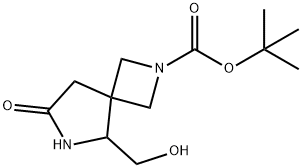 Tert-Butyl 5-(Hydroxymethyl)-7-Oxo-2,6-Diazaspiro[3.4]Octane-2-Carboxylate(WX100919) Structural